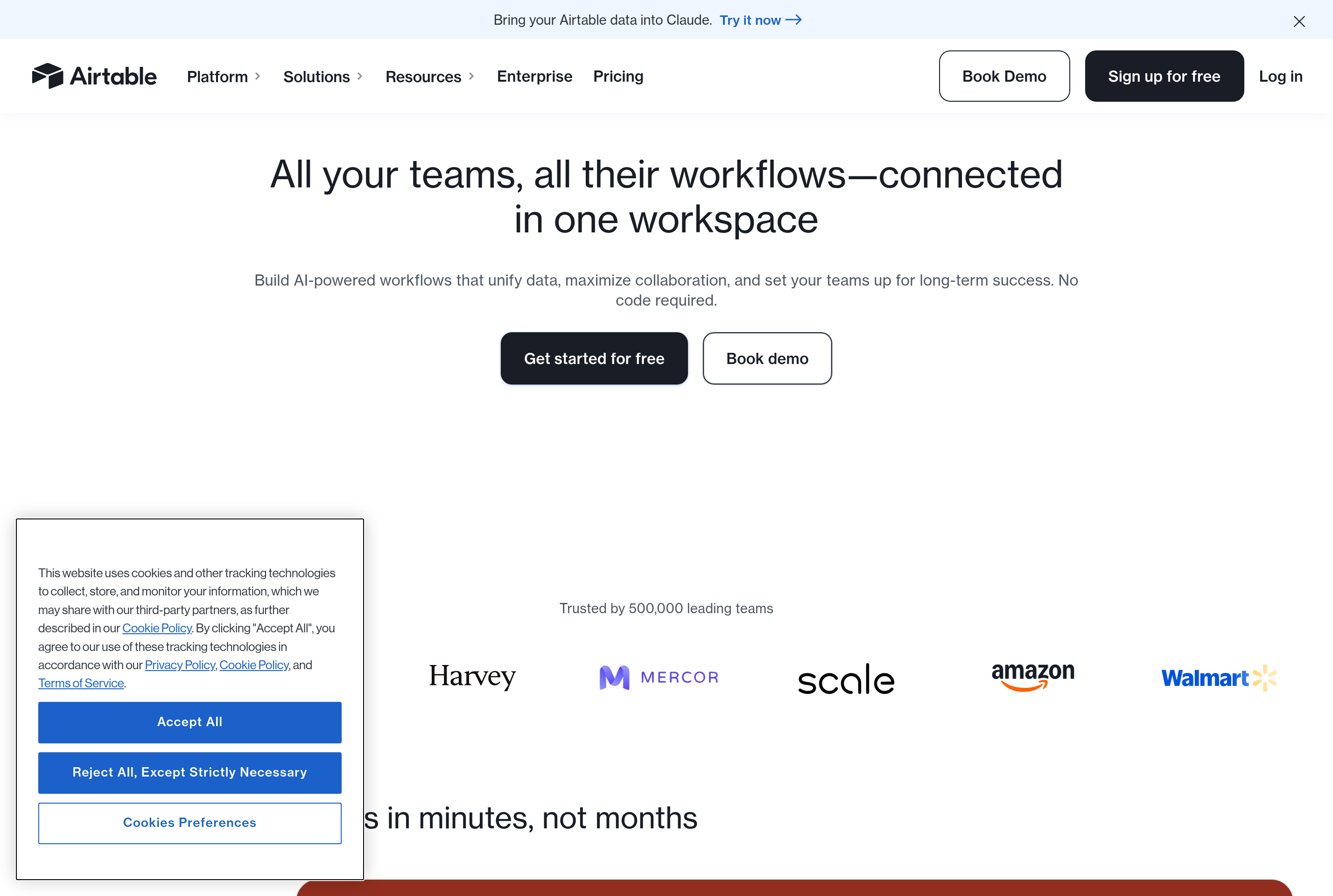 Screenshot of Airtable