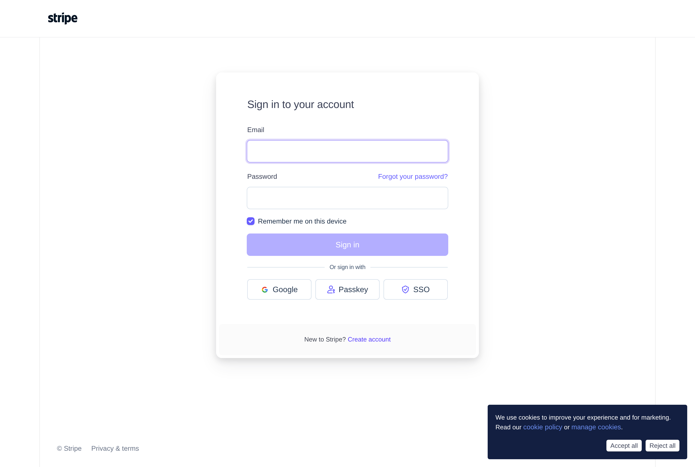 Screenshot of Stripe Dashboard