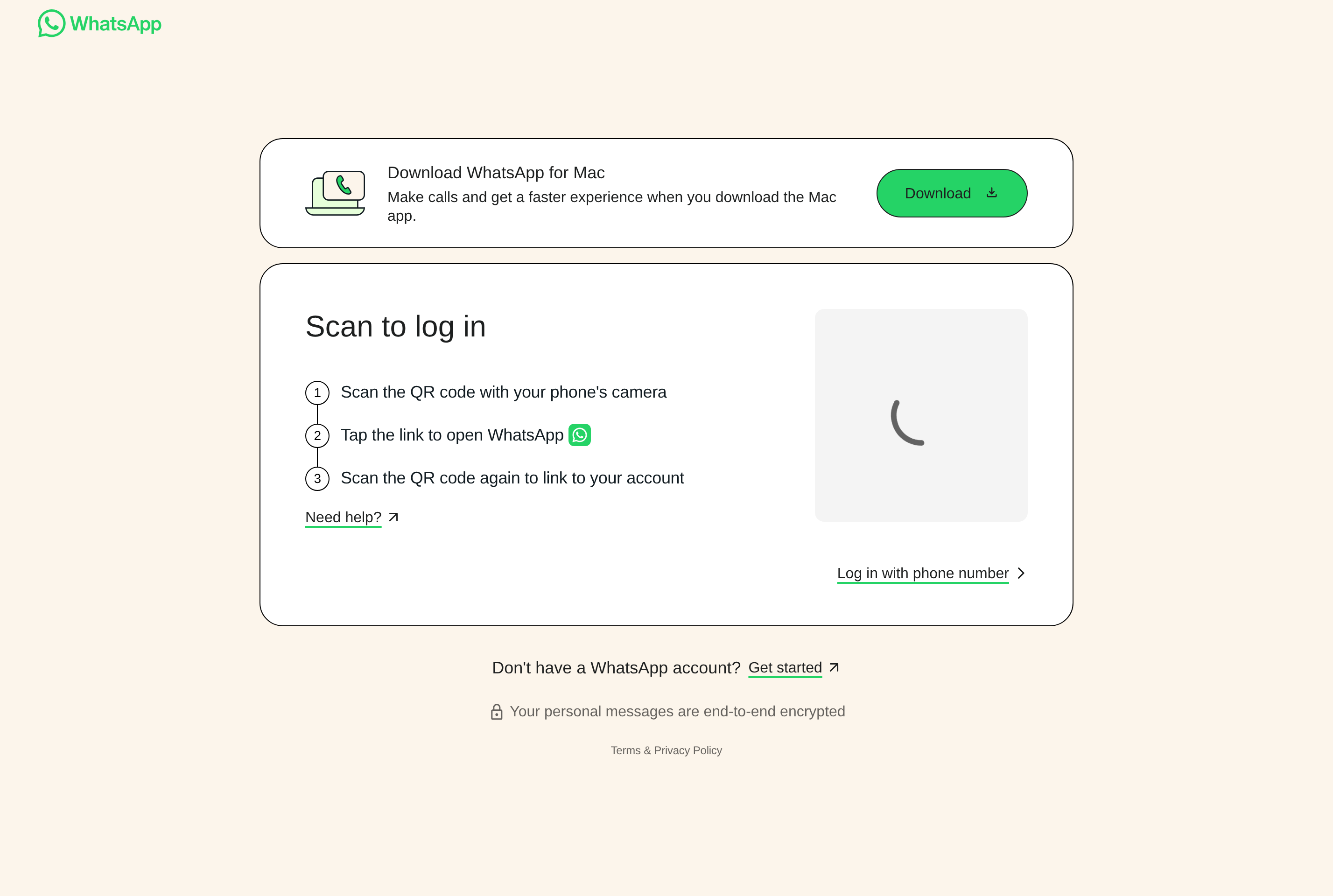 Screenshot of WhatsApp